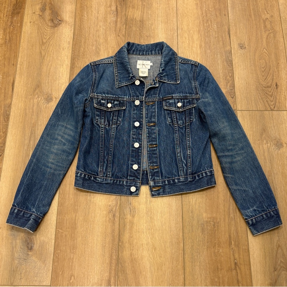 VTG! 90s  Y2K 🌟CALVIN KLEIN🌟 JEANS CLASSIC DENIM JACKET MEDIUM DARK WASH SZ S